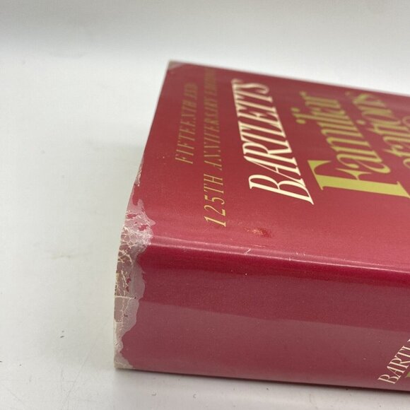 Bartlett's Familiar Quotations 15th and 125th Anniversary Edition 1980 Hardcover - Picture 9 of 16